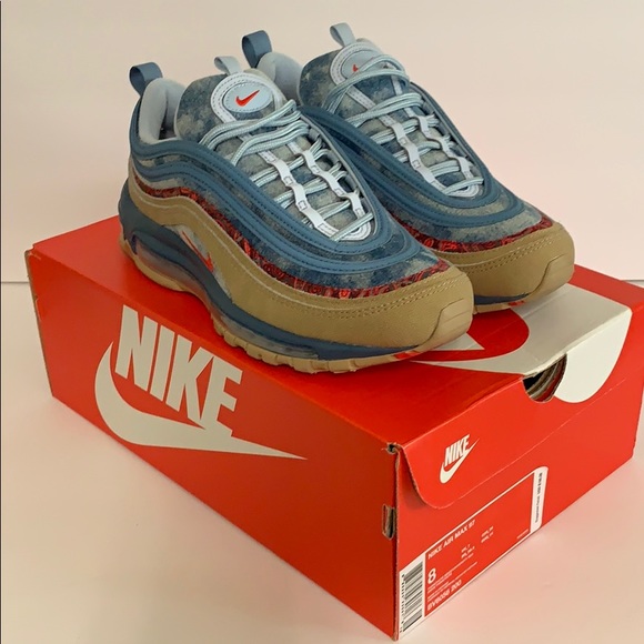 Nike Air Max 97 men size 8 denim sneakers shoes - Picture 3 of 8